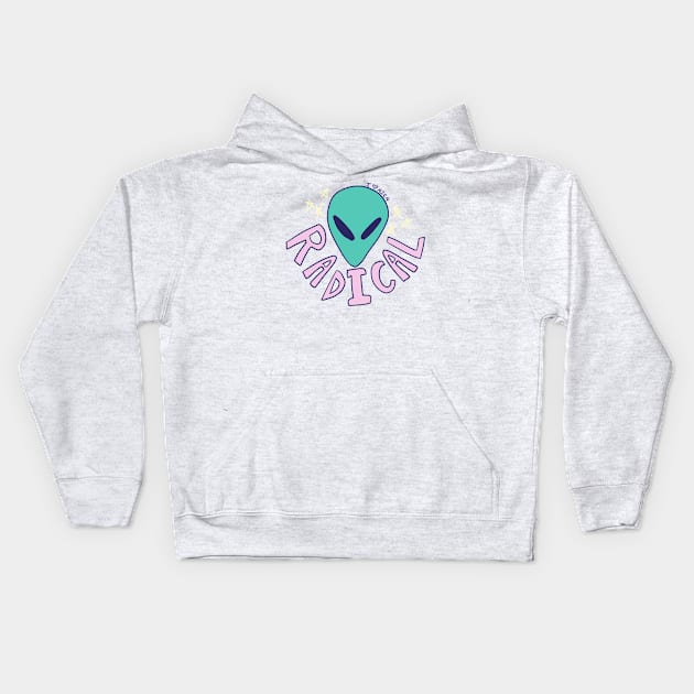 RADICAL ALIEN Kids Hoodie by Gavs_Art